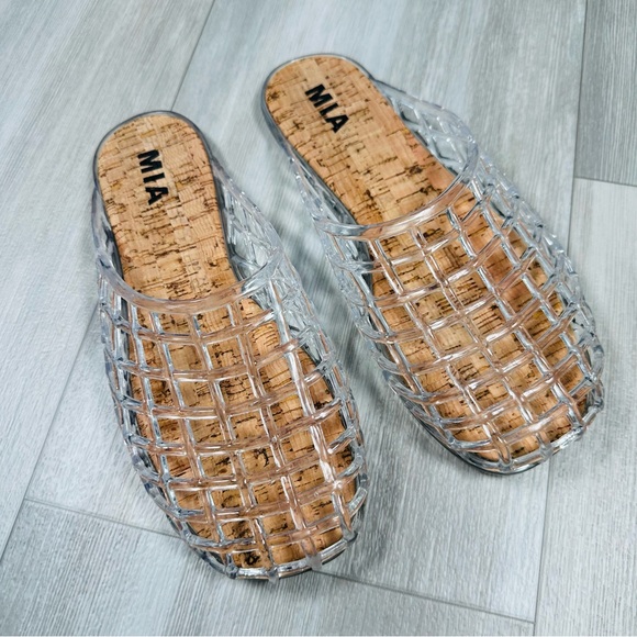 MIA Women’s Darby Clear Slip On Jelly’s Size 9 - Picture 2 of 6